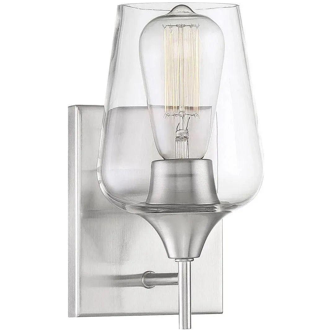 Savoy House - Octave One Light Wall Sconce - 9-4030-1-SN | Montreal Lighting & Hardware