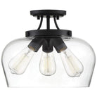 Savoy House - Octave Three Light Semi-Flush Mount - 6-4035-3-BK | Montreal Lighting & Hardware