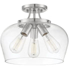 Savoy House - Octave Three Light Semi-Flush Mount - 6-4035-3-SN | Montreal Lighting & Hardware
