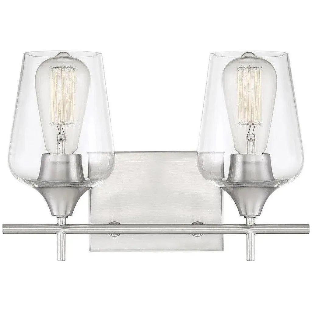 Savoy House - Octave Two Light Bath Bar - 8-4030-2-SN | Montreal Lighting & Hardware