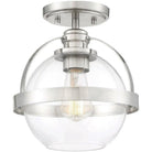 Savoy House - Pendleton One Light Semi-Flush Mount - 6-7200-1-SN | Montreal Lighting & Hardware