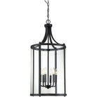 Savoy House - Penrose Six Light Foyer Lantern - 7-1041-6-BK | Montreal Lighting & Hardware
