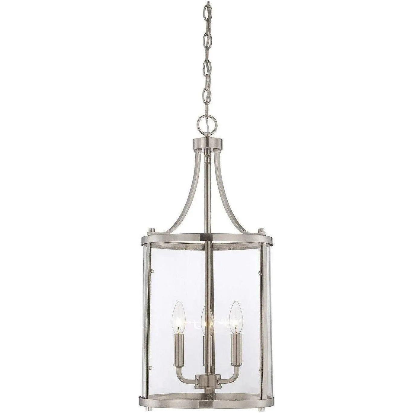 Savoy House - Penrose Three Light Foyer Pendant - 7-1040-3-SN | Montreal Lighting & Hardware