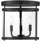 Savoy House - Penrose Three Light Semi-Flush Mount - 6-1043-3-BK | Montreal Lighting & Hardware