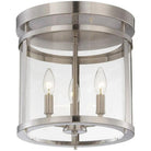 Savoy House - Penrose Three Light Semi-Flush Mount - 6-1043-3-SN | Montreal Lighting & Hardware