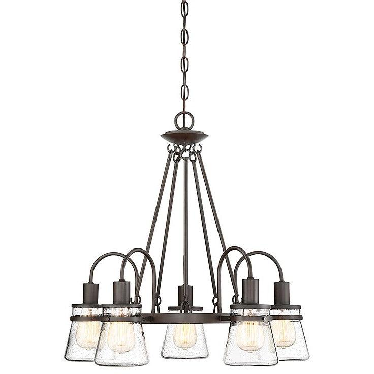 Savoy House - Portsmouth Five Light Outdoor Chandelier - 1-3501-5-13 | Montreal Lighting & Hardware