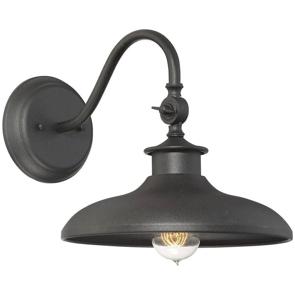 Savoy House - Raliegh One Light Wall Mount - 5-9584-BK | Montreal Lighting & Hardware