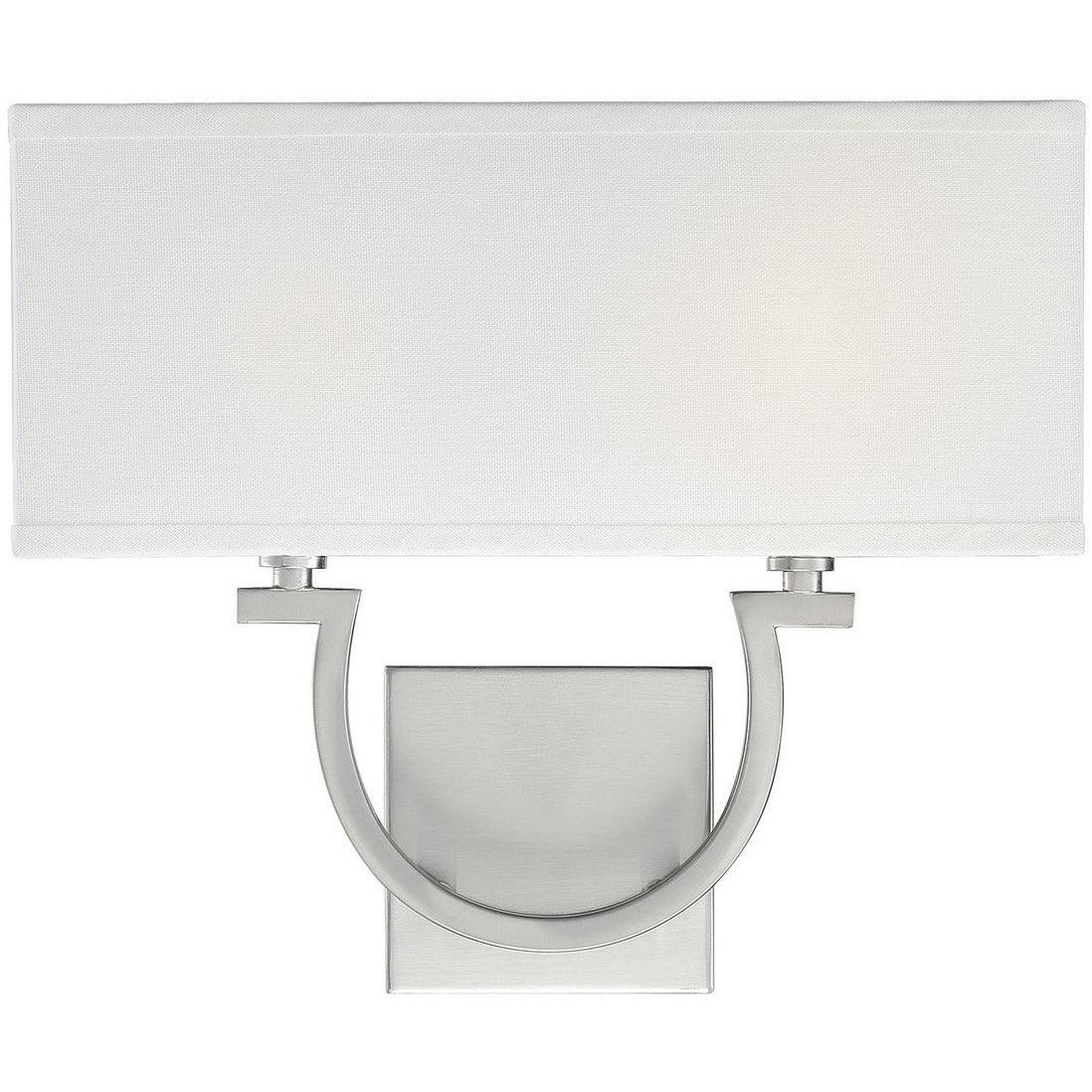 Savoy House - Rhodes Two Light Wall Sconce - 9-998-2-SN | Montreal Lighting & Hardware