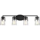 Savoy House - Sacremento Four Light Bath Bar - 8-7045-4-BK | Montreal Lighting & Hardware
