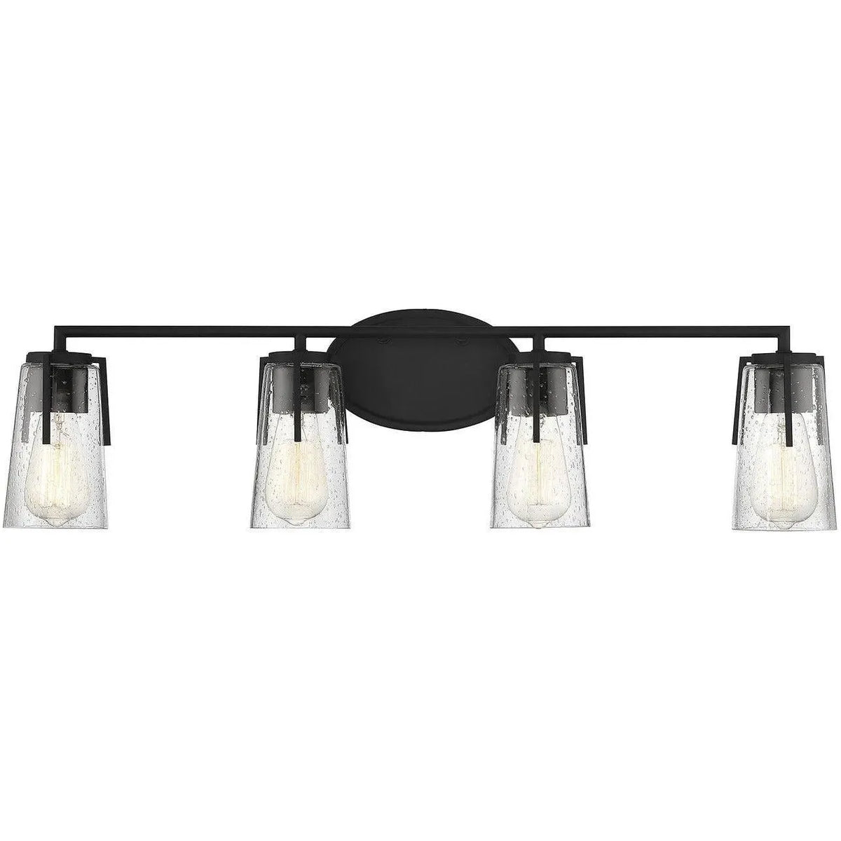 Savoy House - Sacremento Four Light Bath Bar - 8-7045-4-BK | Montreal Lighting & Hardware