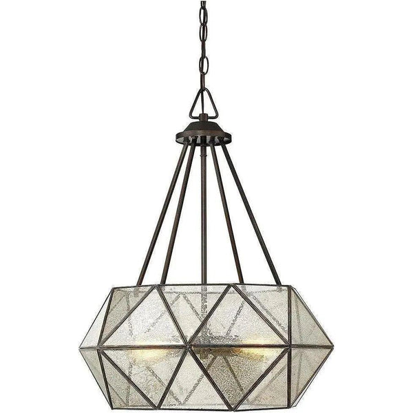 Tartan Quatre Lumières Suspension