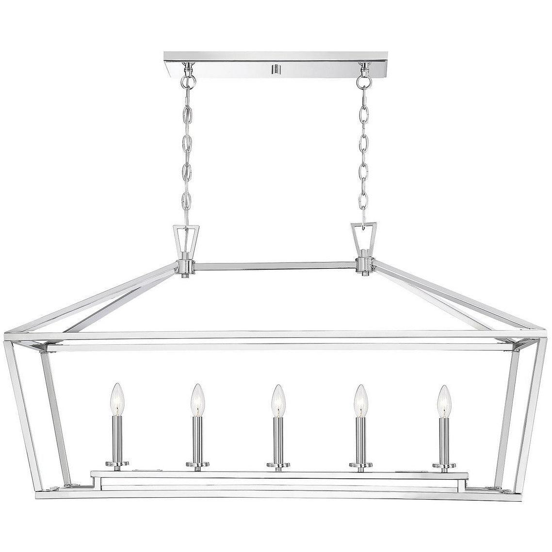 Savoy House - Townsend Five Light Linear Chandelier - 1-324-5-109 | Montreal Lighting & Hardware