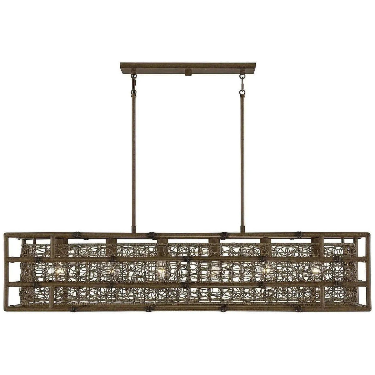 Savoy House - Treviso Six Light Linear Chandelier - 1-7913-6-184 | Montreal Lighting & Hardware