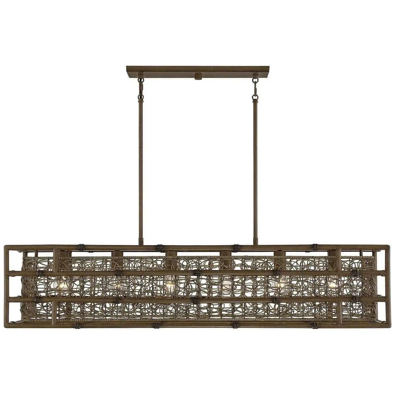 Savoy House - Treviso Six Light Linear Chandelier - 1-7913-6-184 | Montreal Lighting & Hardware