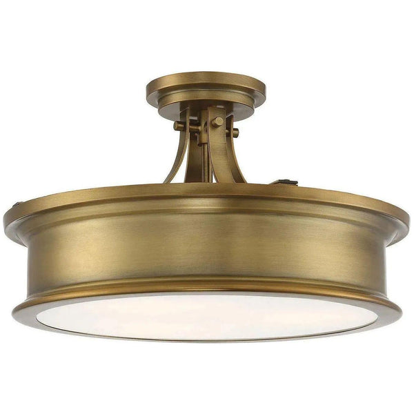 Watkins Trois Lumière Semi-Plafonnier