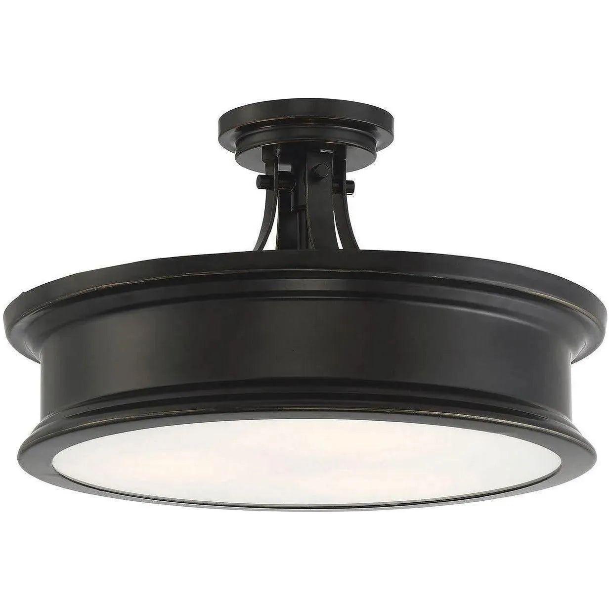 Savoy House - Watkins Three Light Semi-Flush Mount - 6-134-3-44 | Montreal Lighting & Hardware