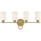 Savoy House - Woodbury Four Light Bath Bar - 8-530-4-322 | Montreal Lighting & Hardware