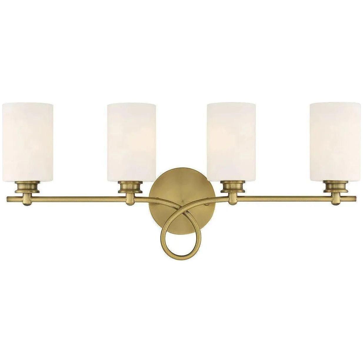 Savoy House - Woodbury Four Light Bath Bar - 8-530-4-322 | Montreal Lighting & Hardware