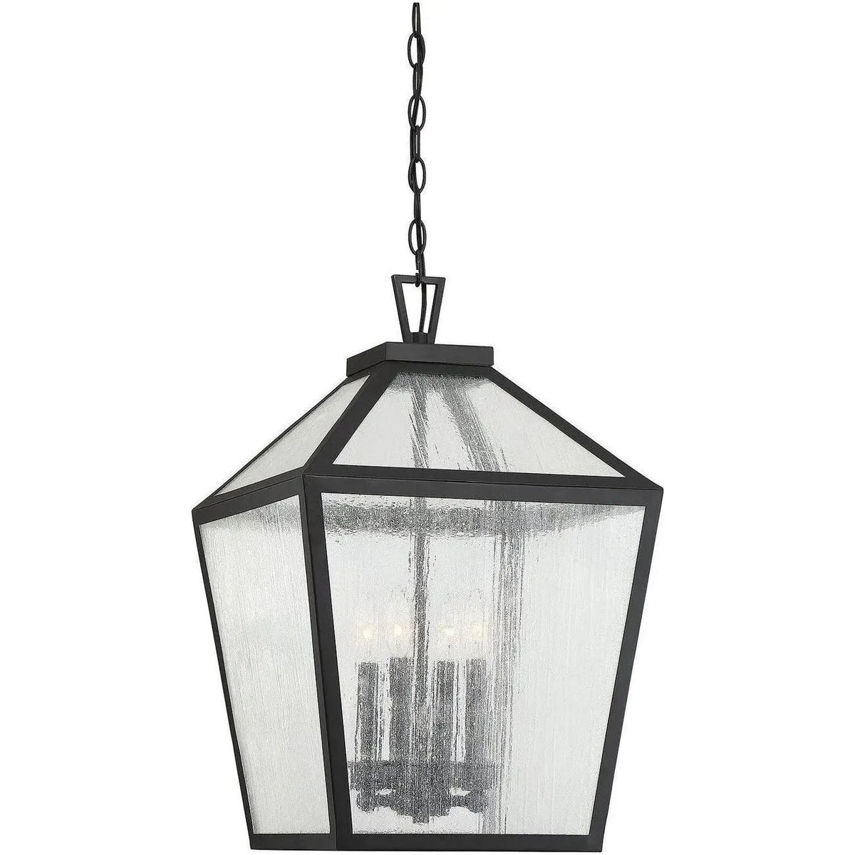 Savoy House - Woodstock Four Light Outdoor Hanging Lantern - 5-104-BK | Montreal Lighting & Hardware