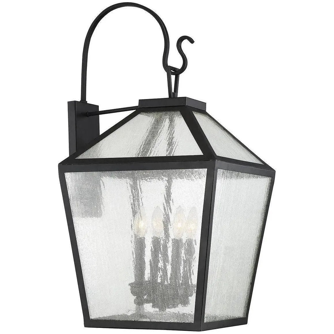 Savoy House - Woodstock Four Light Outdoor Wall Lantern - 5-102-BK | Montreal Lighting & Hardware