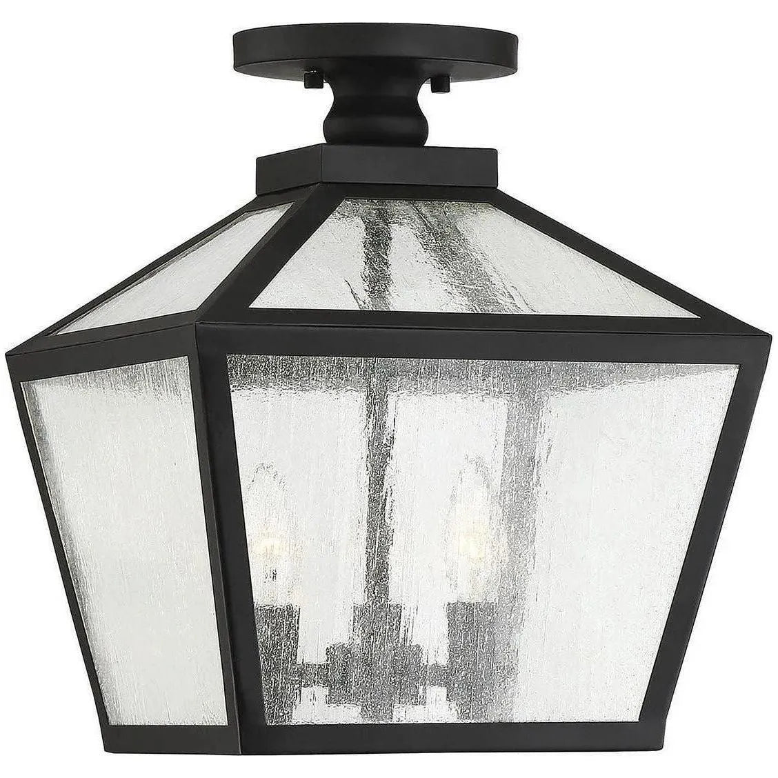 Savoy House - Woodstock Three Light Flush Mount - 5-105-BK | Montreal Lighting & Hardware
