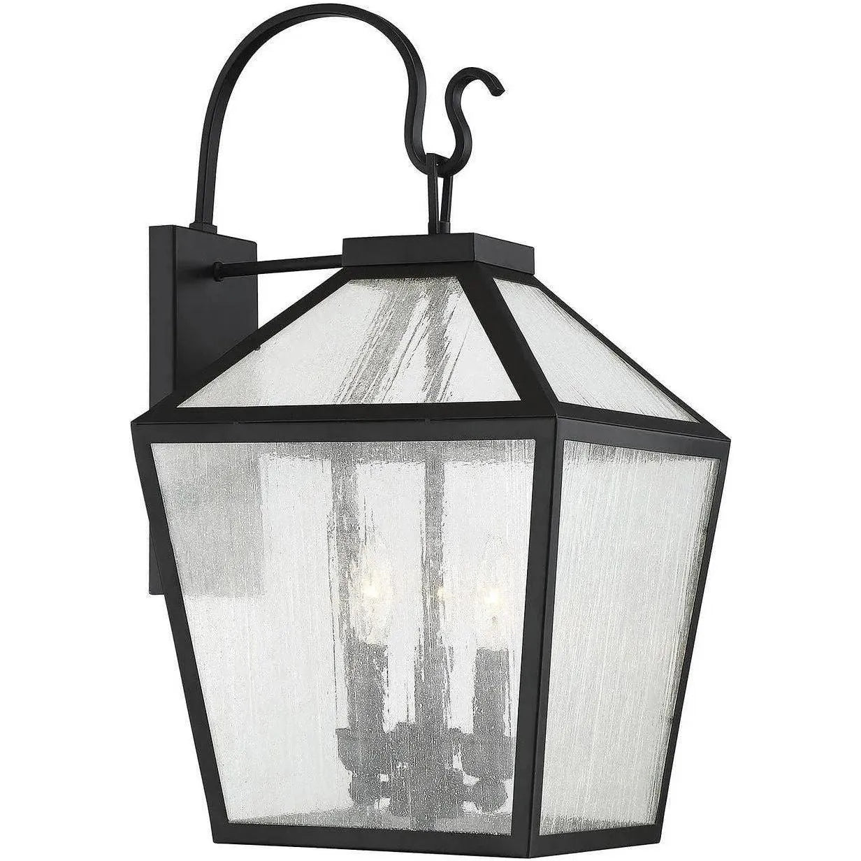 Savoy House - Woodstock Three Light Wall Lantern - 5-101-BK | Montreal Lighting & Hardware