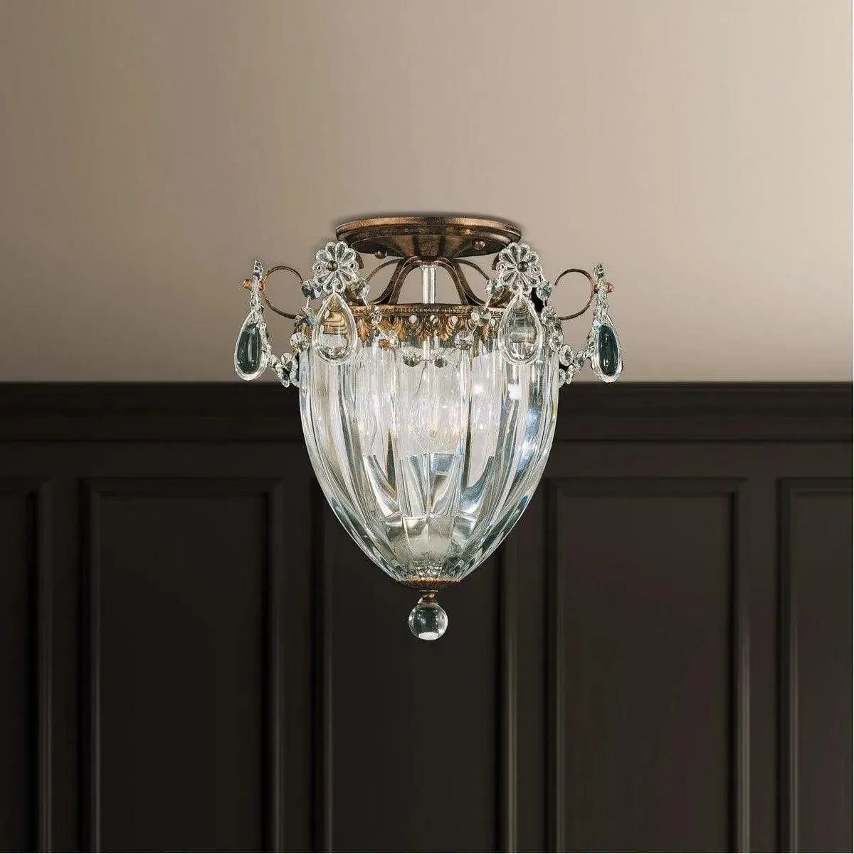 Schonbek 1870 - Bagatelle Semi Flush - 1242-76 | Montreal Lighting & Hardware
