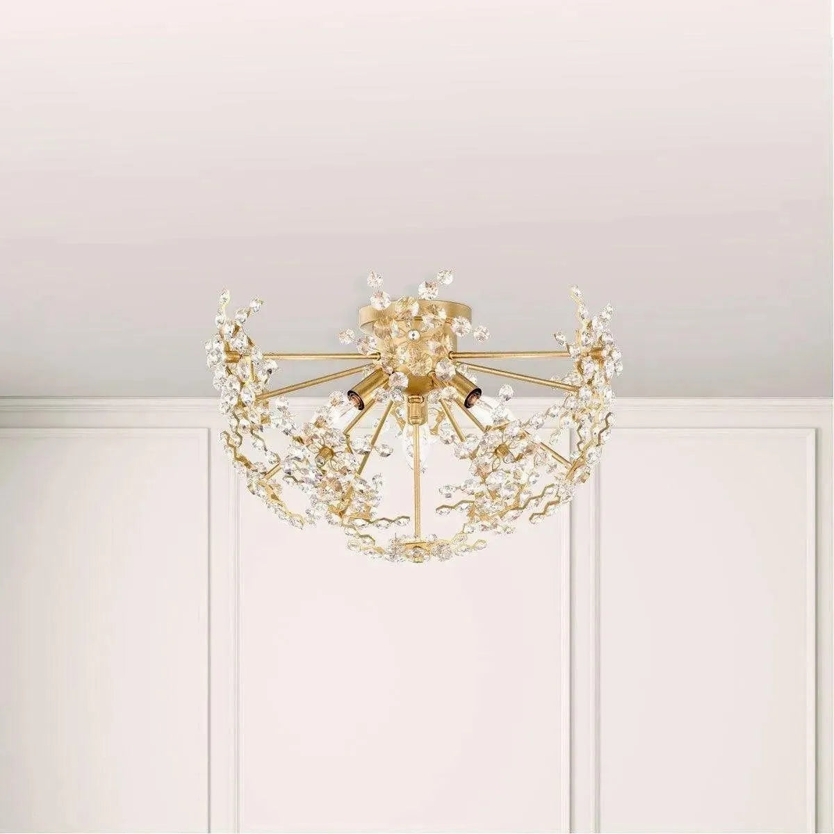 Schonbek 1870 - Esteracae Semi Flush - DN1218N-22S | Montreal Lighting & Hardware