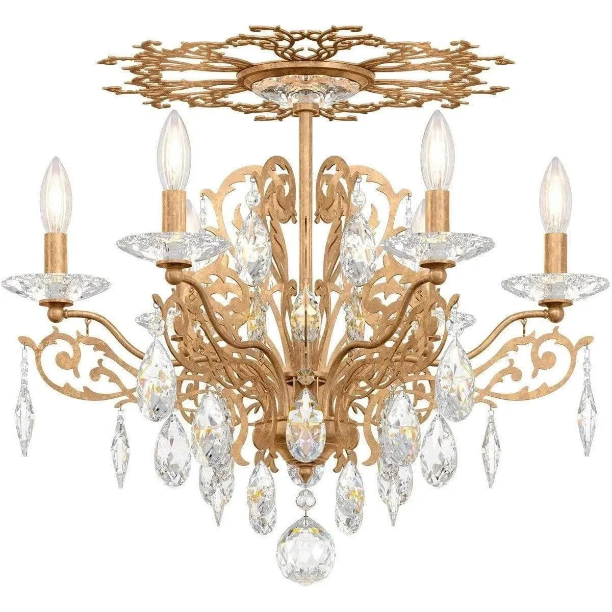 Schonbek 1870 - Filigrae Semi Flush - FE7206N-22H | Montreal Lighting & Hardware