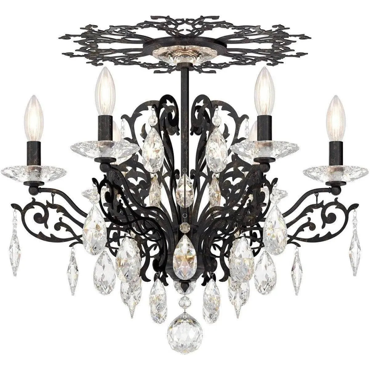 Schonbek 1870 - Filigrae Semi Flush - FE7206N-22H | Montreal Lighting & Hardware