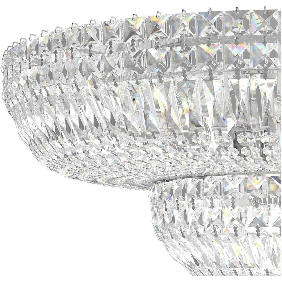 Schonbek 1870 - Petit Crystal Deluxe Semi Flush - 5890-211S | Montreal Lighting & Hardware