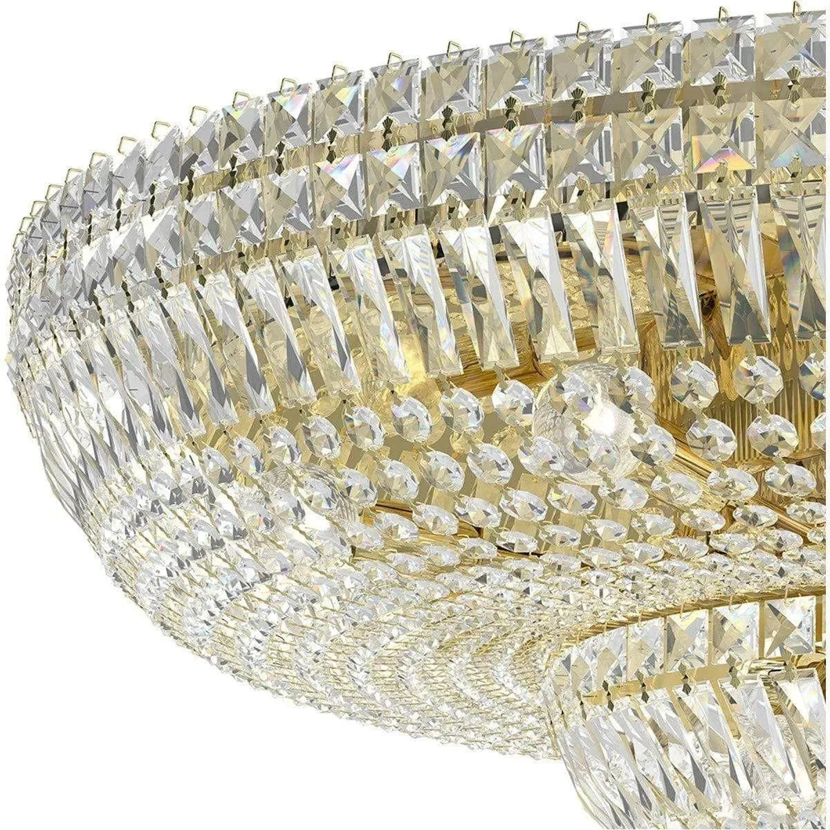Schonbek 1870 - Petit Crystal Deluxe Semi Flush - 5890-211S | Montreal Lighting & Hardware
