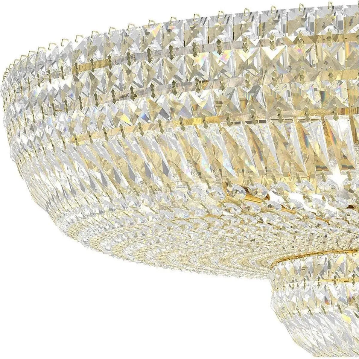 Schonbek 1870 - Petit Crystal Deluxe Semi Flush - 5890-211S | Montreal Lighting & Hardware