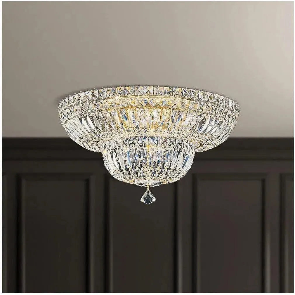 Schonbek 1870 - Petit Crystal Deluxe Semi Flush - 5890-211S | Montreal Lighting & Hardware