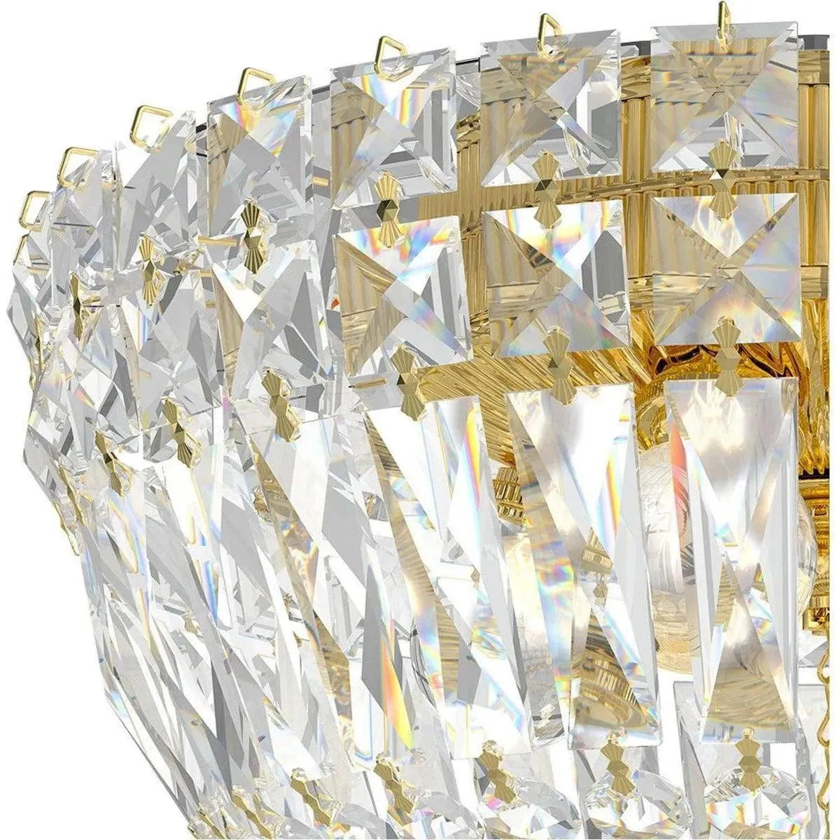 Schonbek 1870 - Petit Crystal Deluxe Semi Flush - 5890-211S | Montreal Lighting & Hardware