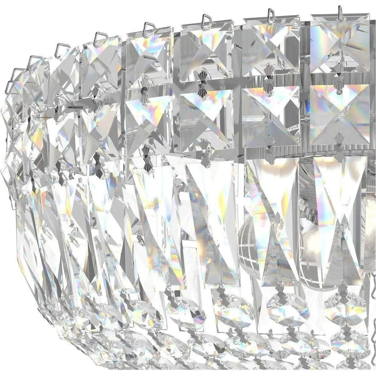 Schonbek 1870 - Petit Crystal Deluxe Semi Flush - 5890-211S | Montreal Lighting & Hardware
