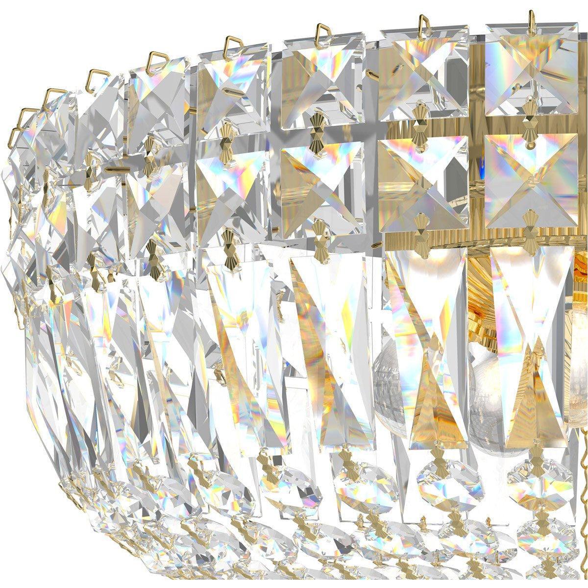 Schonbek 1870 - Petit Crystal Deluxe Semi Flush - 5892-211S | Montreal Lighting & Hardware