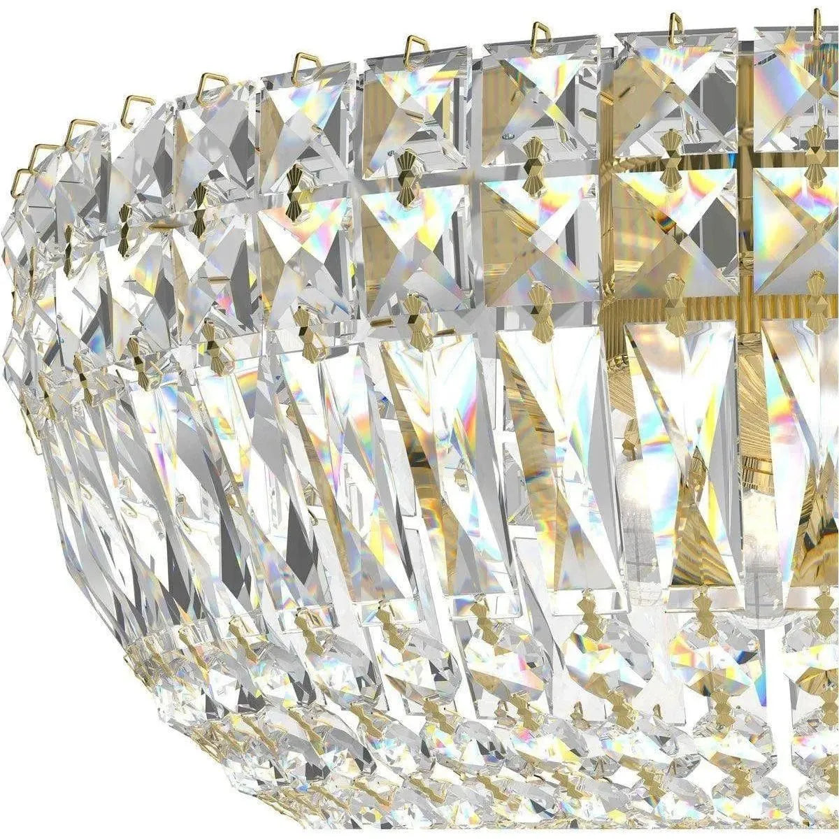 Schonbek 1870 - Petit Crystal Deluxe Semi Flush - 5893-211S | Montreal Lighting & Hardware