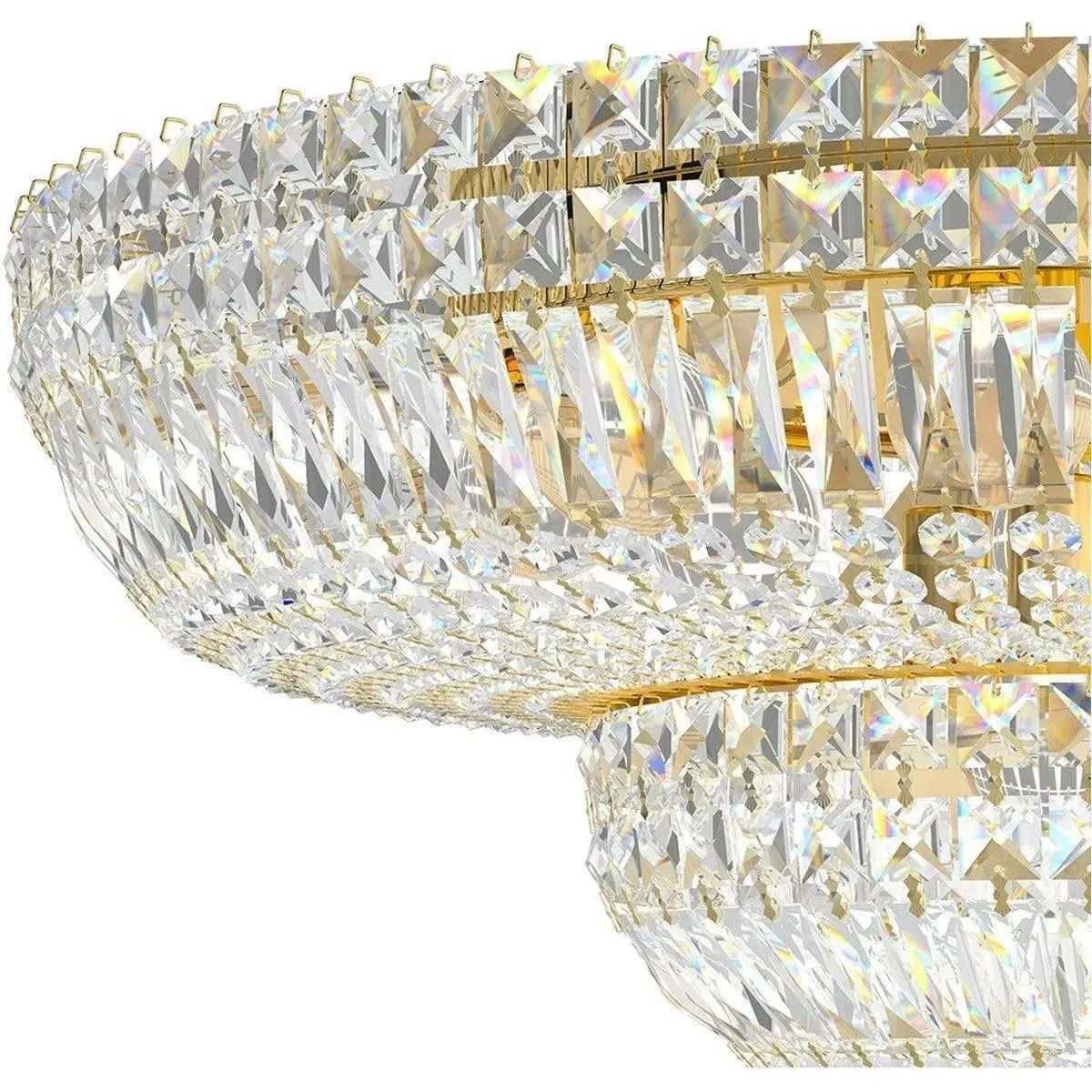 Schonbek 1870 - Petit Crystal Deluxe Semi Flush - 5895-211S | Montreal Lighting & Hardware