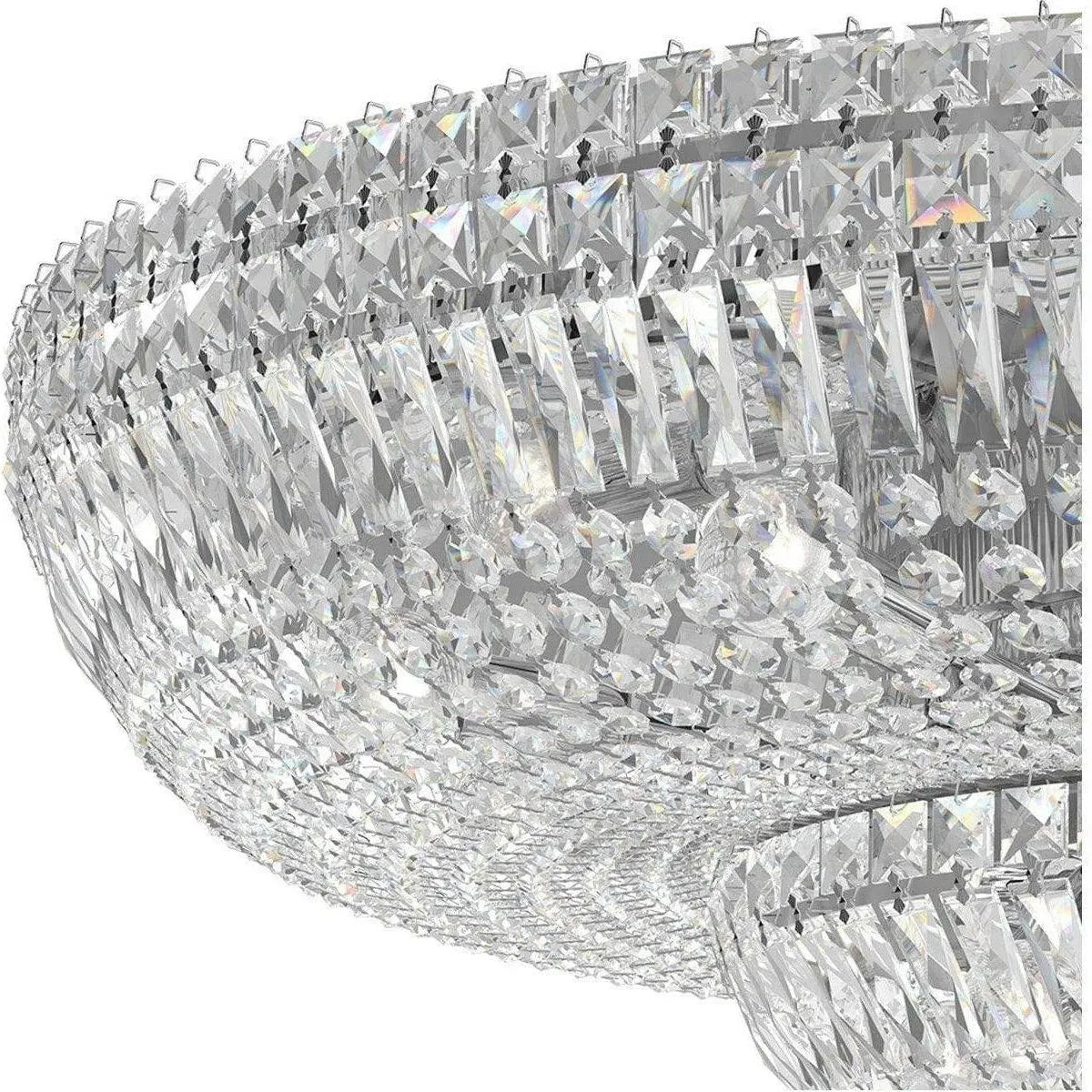Schonbek 1870 - Petit Crystal Deluxe Semi Flush - 5898-40S | Montreal Lighting & Hardware