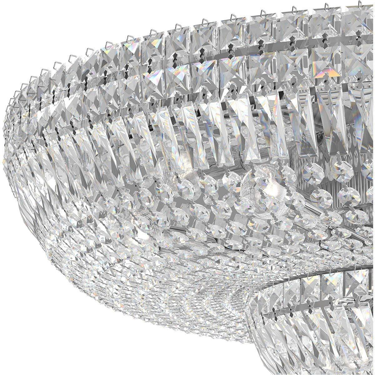 Schonbek 1870 - Petit Crystal Deluxe Semi Flush - 5898-40S | Montreal Lighting & Hardware