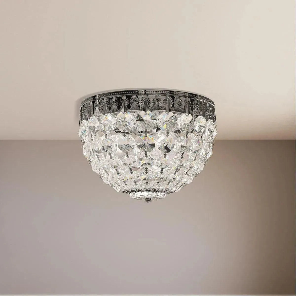 Schonbek 1870 - Petit Crystal Semi Flush - 1558-211S | Montreal Lighting & Hardware