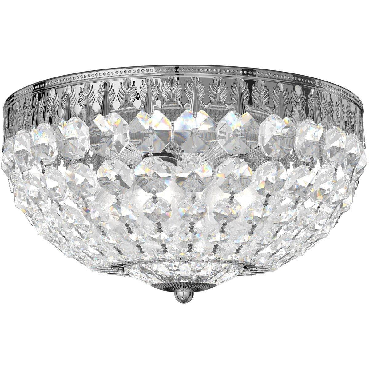 Schonbek 1870 - Petit Crystal Semi Flush - 1560-40S | Montreal Lighting & Hardware