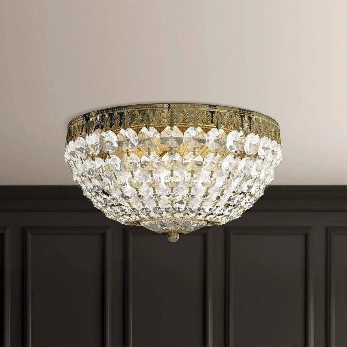 Schonbek 1870 - Petit Crystal Semi Flush - 1562-211S | Montreal Lighting & Hardware