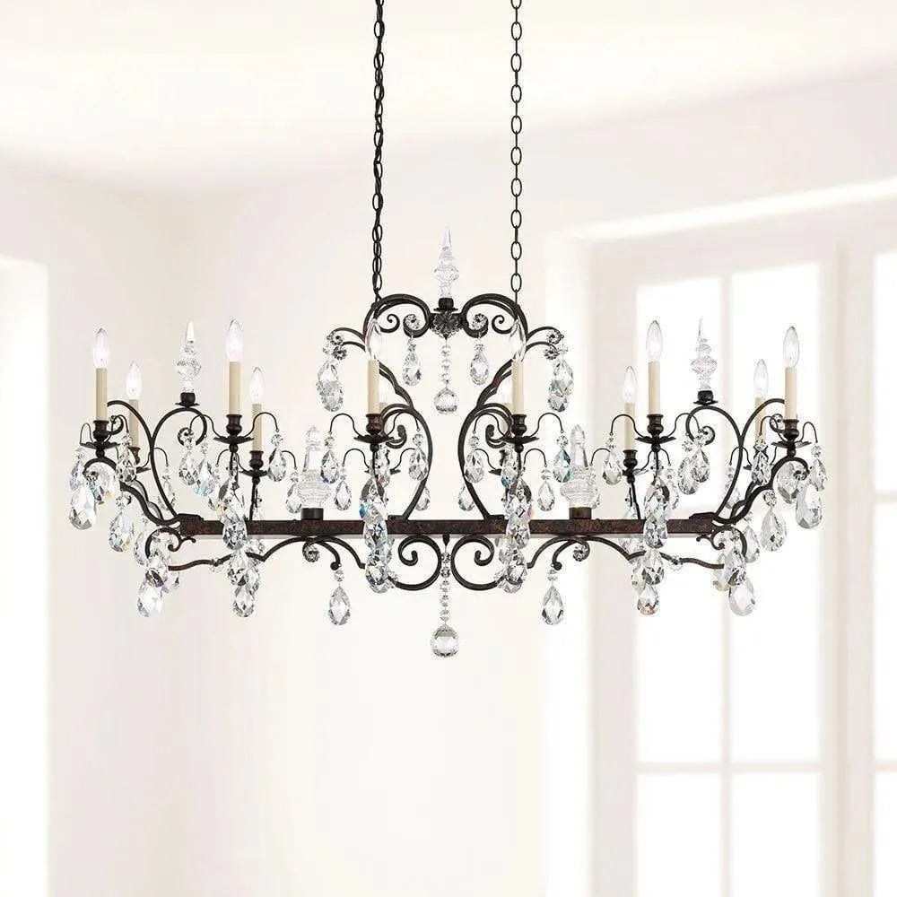 Schonbek 1870 - Renaissance Linear Chandelier - 3796N-76S | Montreal Lighting & Hardware