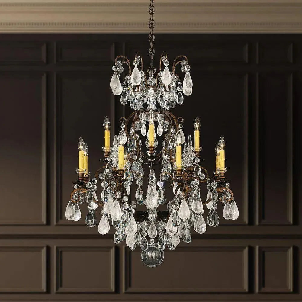 Schonbek 1870 - Renaissance Rock Crystal Chandelier - 3572-76CL | Montreal Lighting & Hardware