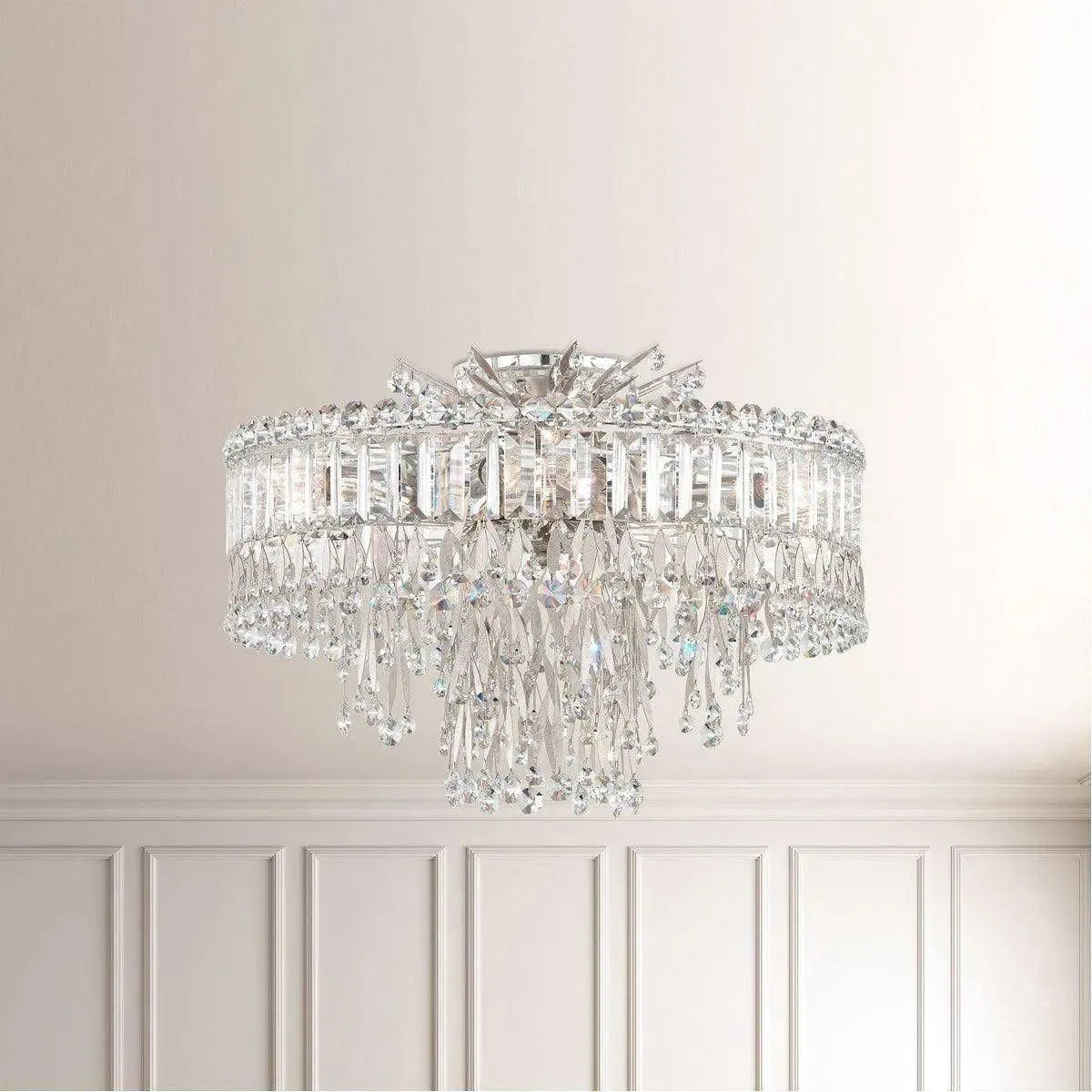 Schonbek 1870 - Triandra Semi Flush - LR1004N-48S | Montreal Lighting & Hardware