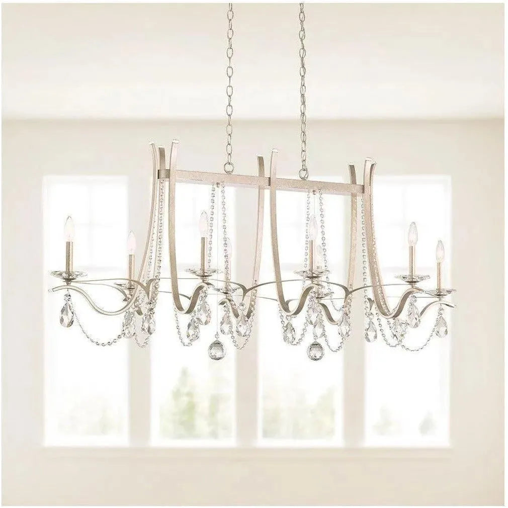 Schonbek 1870 - Vesca Linear Chandelier - VA8436N-48S | Montreal Lighting & Hardware