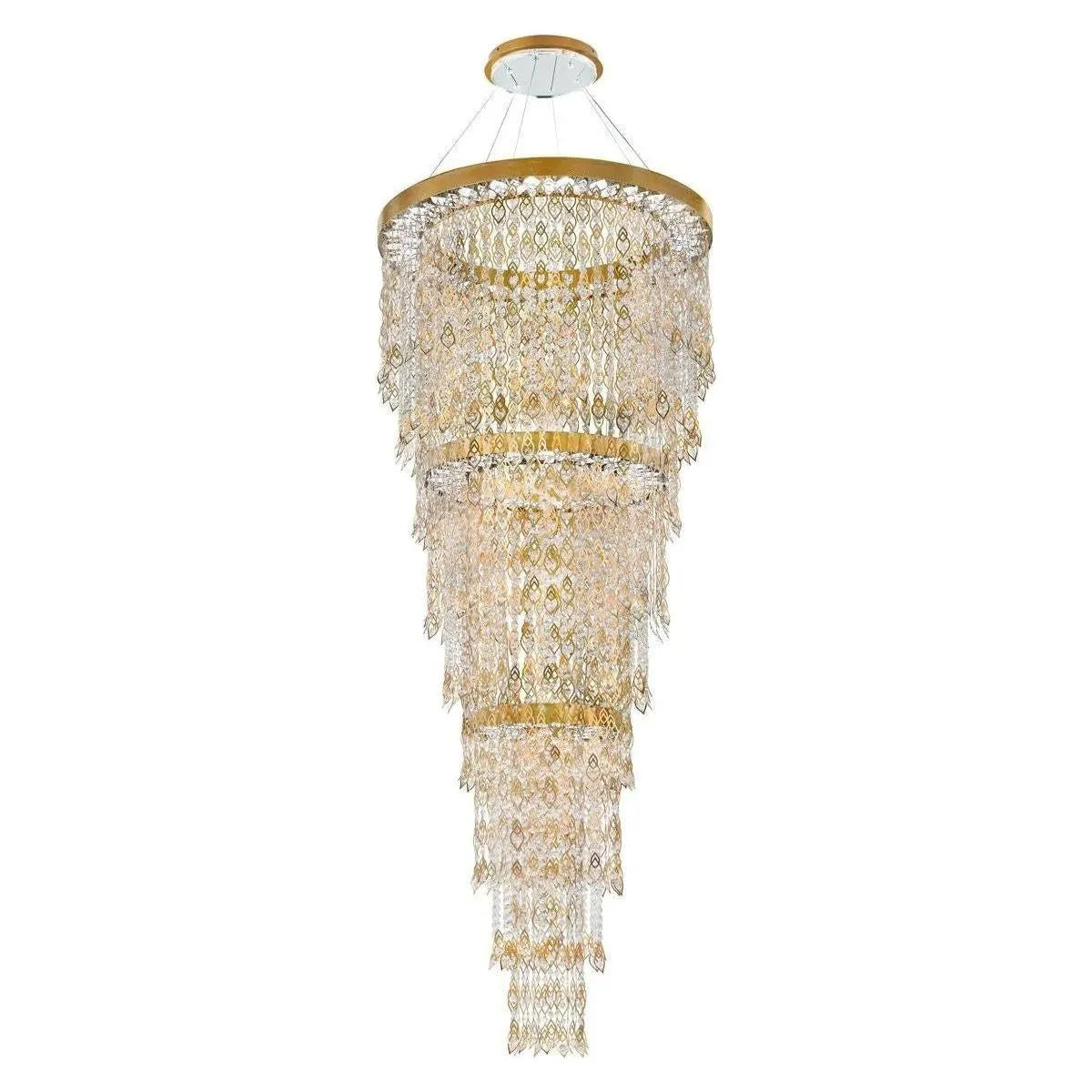 Schonbek Signature - Pavona LED Foyer Pendant - S9192-22R | Montreal Lighting & Hardware