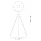 Seed Design - Apollo Mega Floor Lamp - SLD-3655MFTE-BCH | Montreal Lighting & Hardware